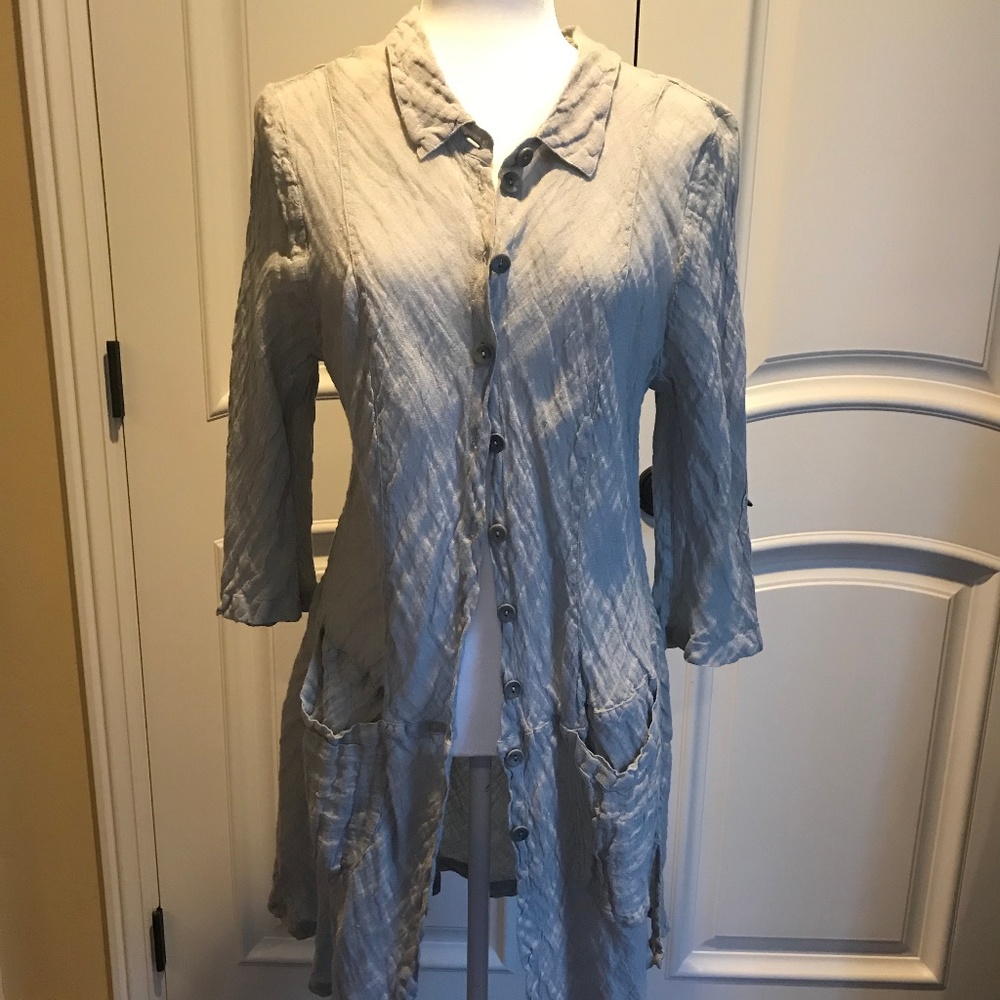 TOMO LINEN CARDIGAN LIGHT SPRING/SUMMER COAT